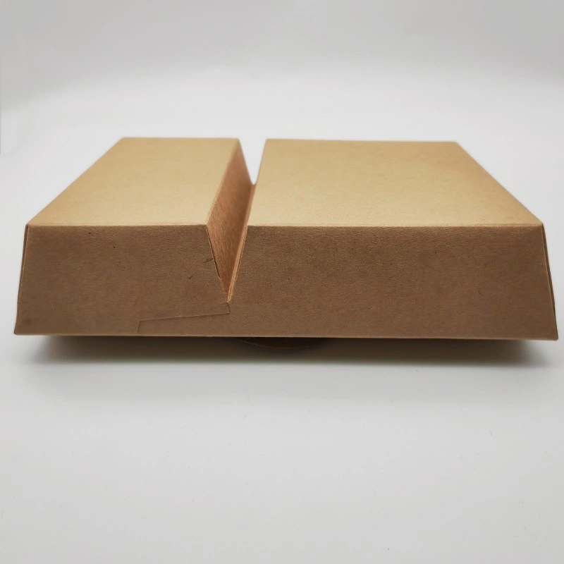 Customized Brown Salad Fruit Paper Container Disposable Food Packing Box