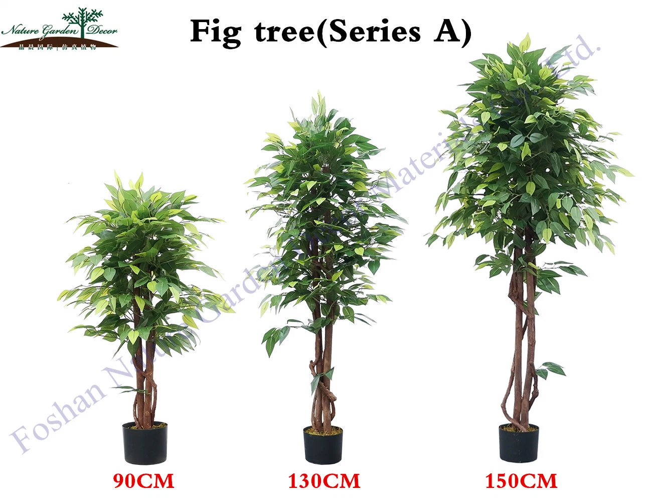 معمل بانيان كبير ذو لون أبيض بطول 10 أقدام للديكور أبيض مصطنع شجرة ficus