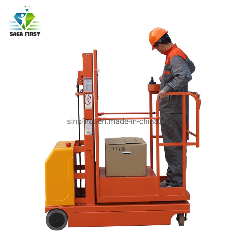 300kg 3m-6m Electric Goods Picking Full Electric Order Picker Lift