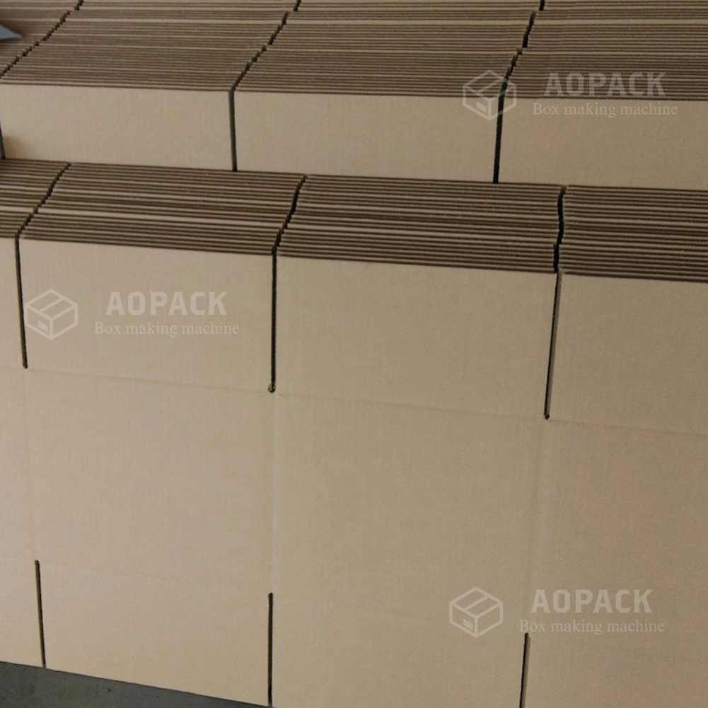 Solução definitiva para as suas necessidades de embalagem caixa de papelão ondulado automática Aopack Máquina de fazer