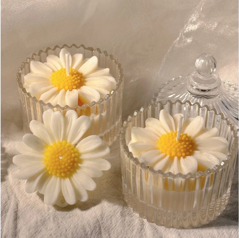 Daisy Scented Candles Cute Female Birthday Companion Gift Niche Glass Scented