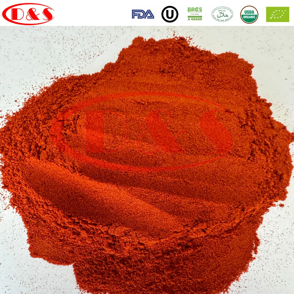 Suministro de fábrica de polvo de Chile rojo Paprika dulce sin colorantes