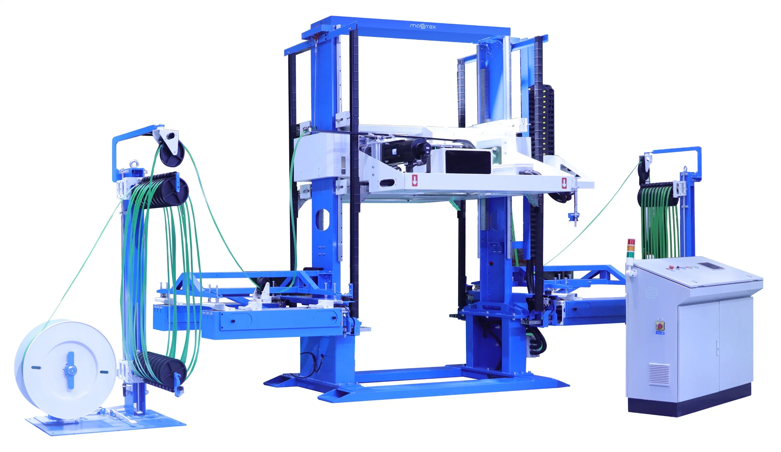 Fully Automatic Vertical Pallet Wrapping Machine PP Pet Strapping Machine