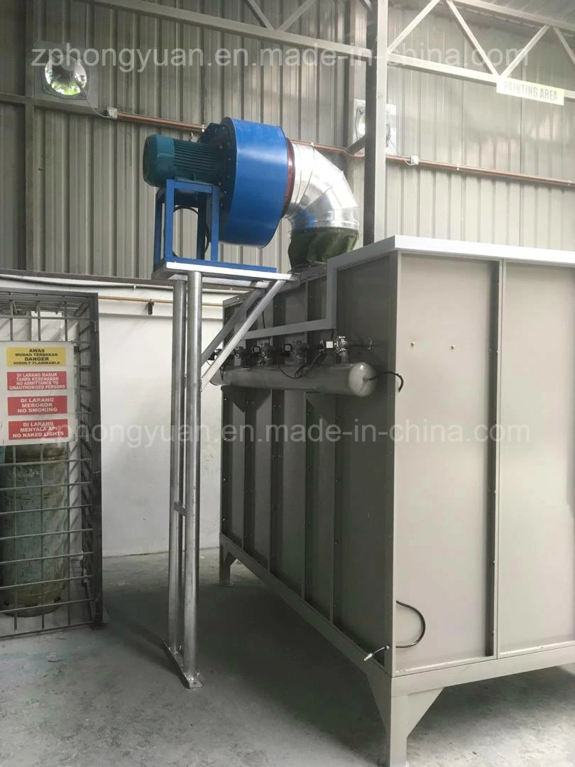 Hongyuan Powder Coating Spray Booth for Car Alloy Wheel Rim with Curing Oven and Powder Coating Spray Machine Powder Coating Gun