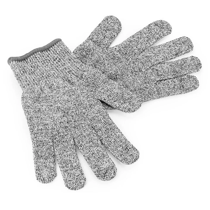 ANSI A7 Hppe and Glass Fiber Anti Cut Resistant Gloves with PU