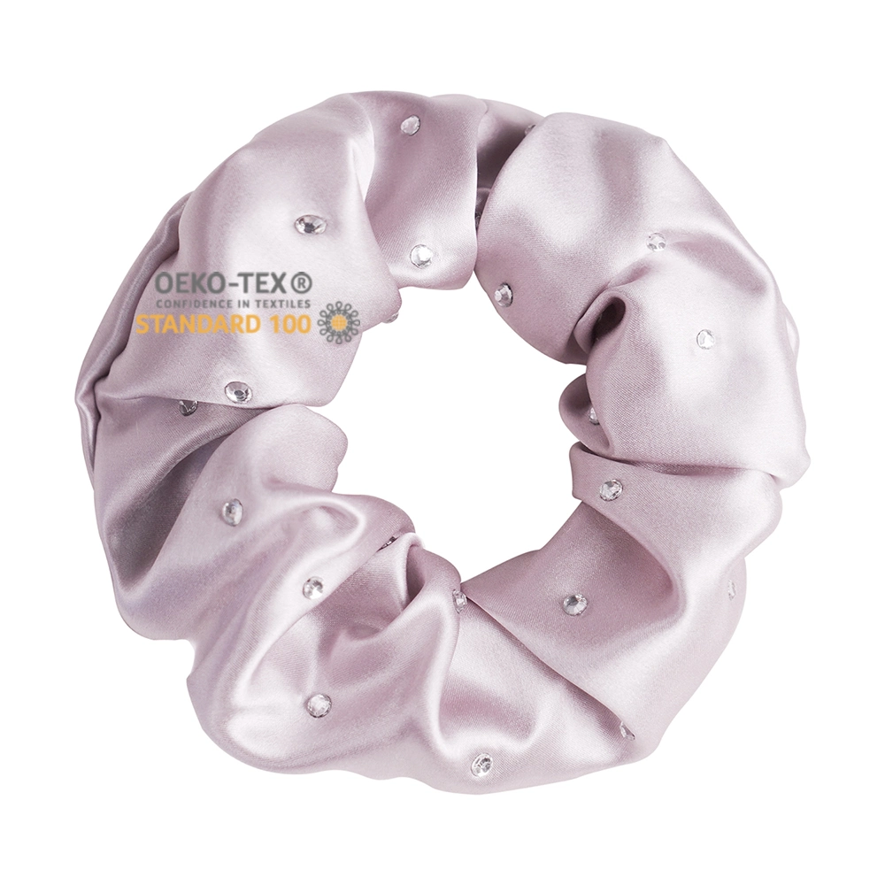 Acessórios para cabelo cristais Scrunchies de seda para 100% Mulberry seda