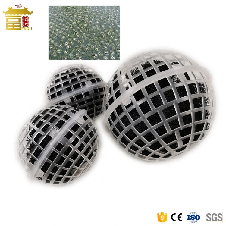 Environmental Protection and Energy Saving Plastic Bio Filter Mbbr Bio Ball for Seawater Desalination