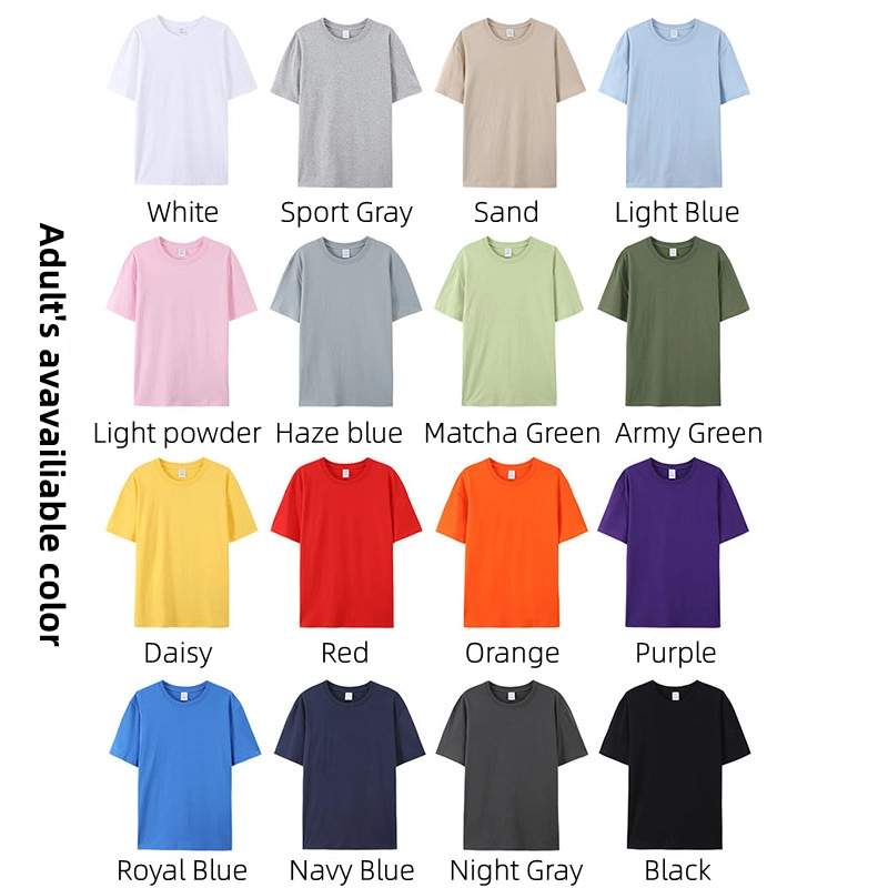 Personalizar Rendimiento de alta calidad/alto costo algodón de gran tamaño poliéster cuello redondo hombres mujeres Camisetas para niños