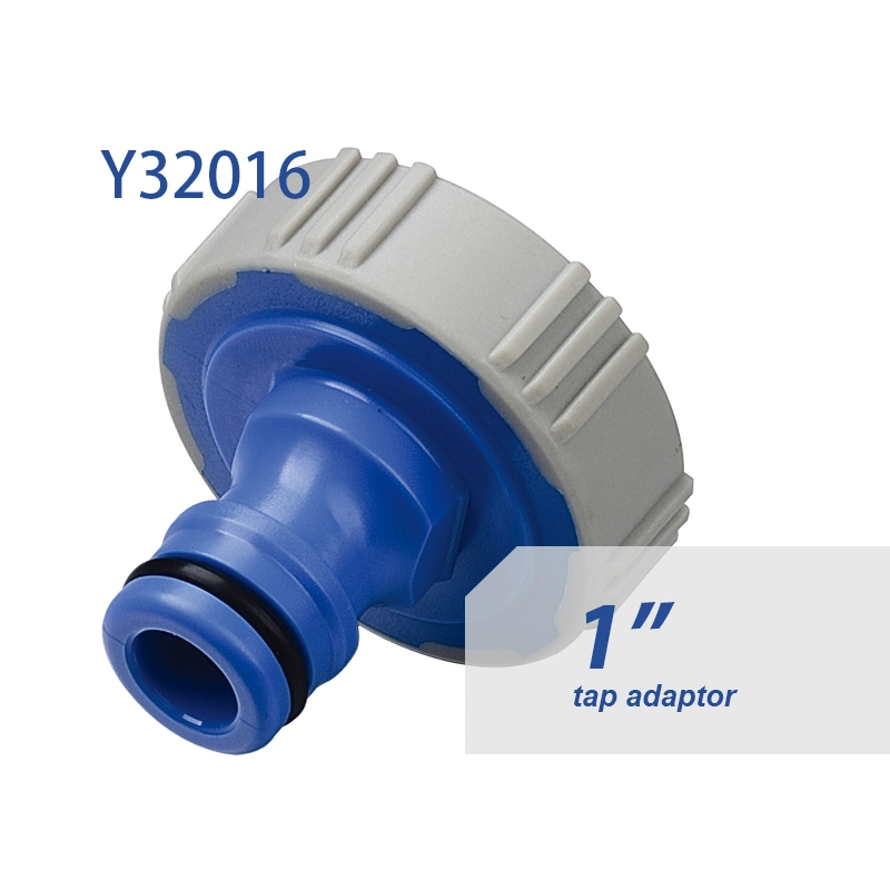 Y32016 conector de grifo adaptador de 1" de plástico para manguera de jardín