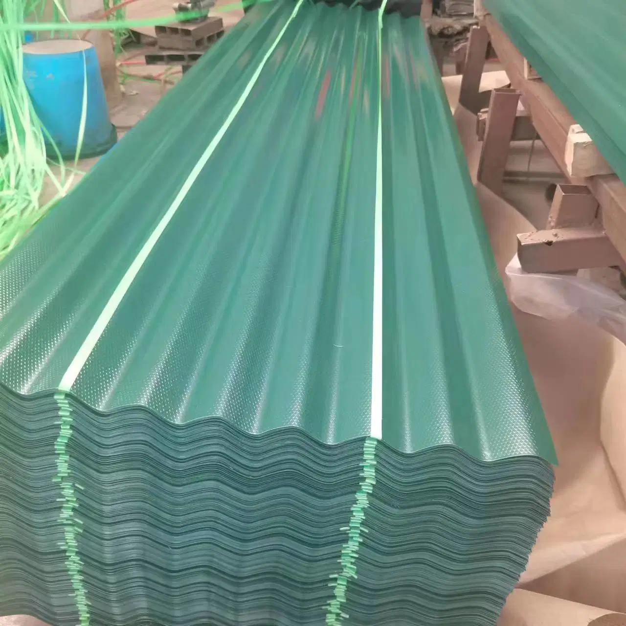 Dx52D 0.28mm 0.25mm 0.22mm Thick Corrugated Plastic PVC UPVC Roofing Sheets