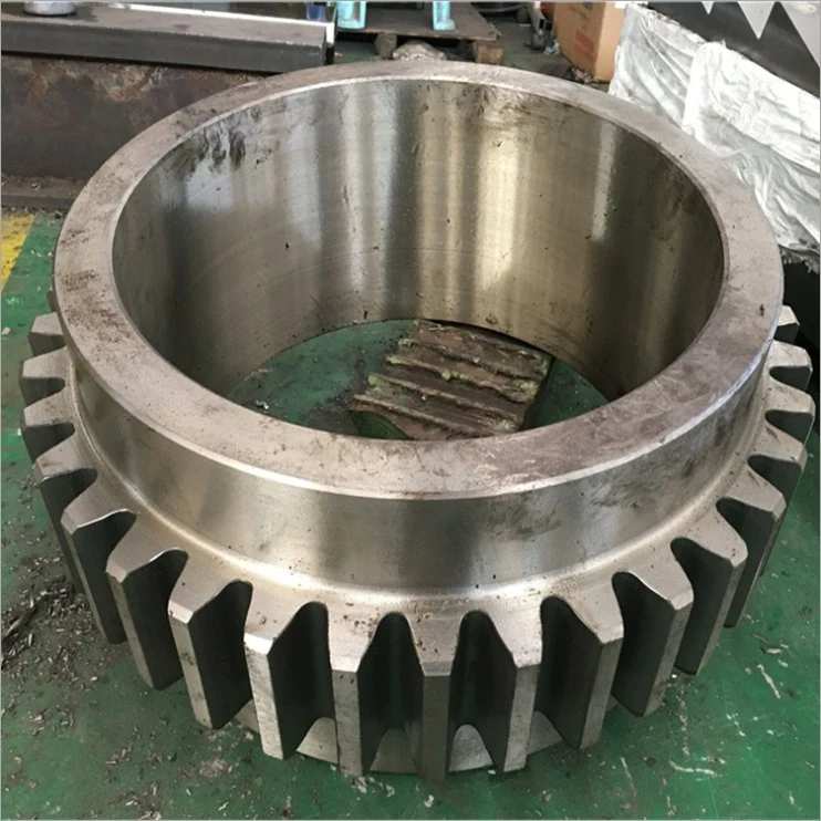 تخصيص العملاء حلقة Gear Ring كبيرة من الفولاذ Cast Girth للكرة المطحنة أو الكيلن الدوارة