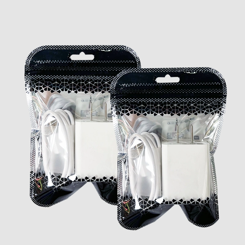 Digital Product Mobile Phone Data Line Charger Plastic Packaging Bag