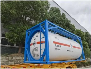 Venta barata 20 pies dióxido de azufre tanque/20ft tanque contenedor para Transporte de almacenamiento Dangerous Liquid