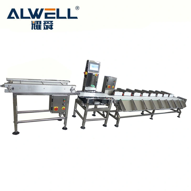 Waterproof High Speed Automatic Linear Weight Graders Weight Sorting System Sort Weighing Machine Weight Measuring Machine