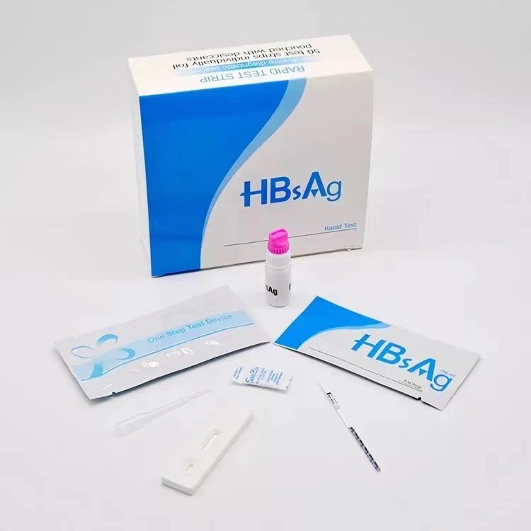 Aprovado pela CE Hbsag Hepatite B antígeno de superfície Teste rápido de kit