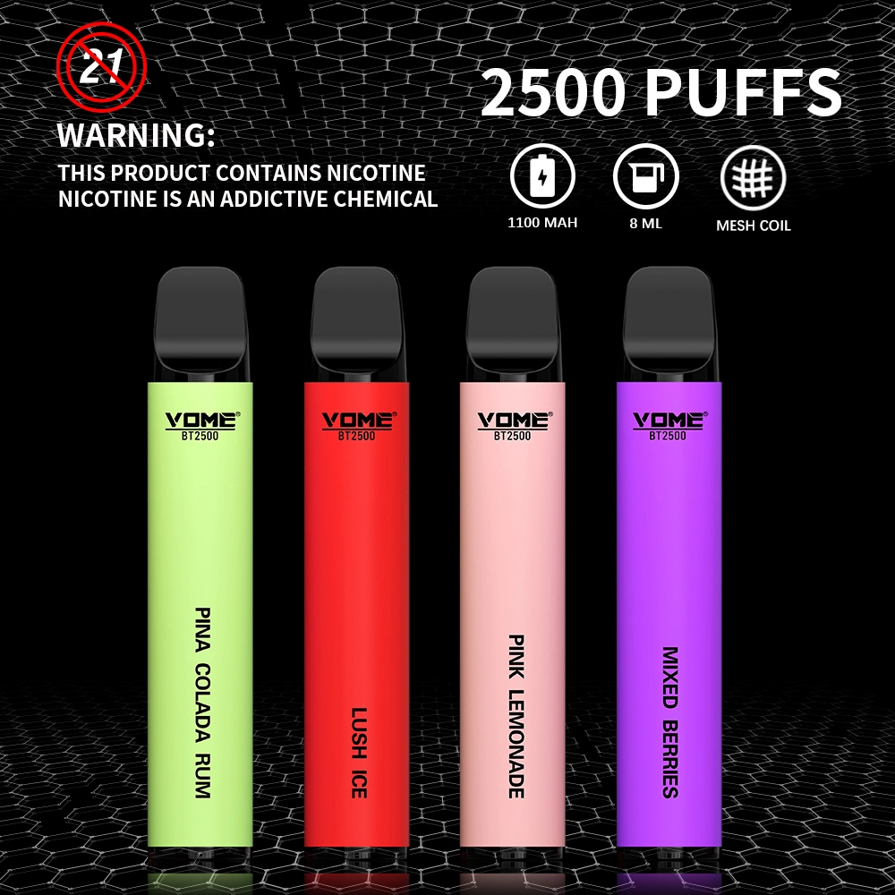 Großhandel/Lieferant E Zigarette Vome BT 2500 Puffs Großhandel/Lieferant Einweg Vape Stift