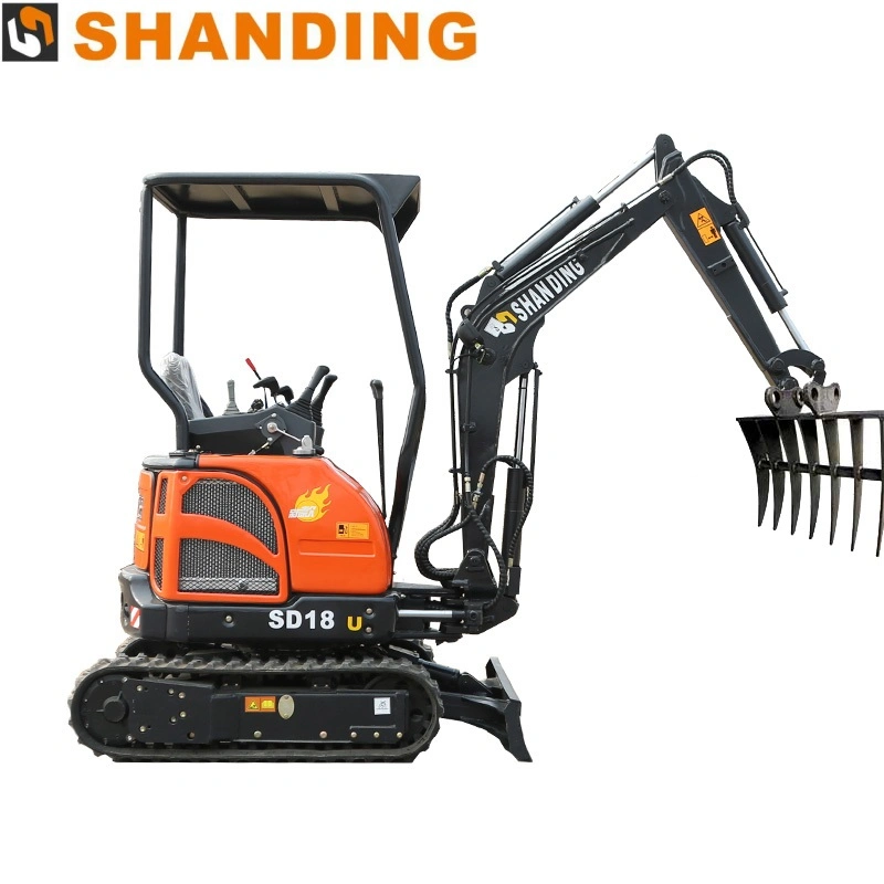 SD18u Hydraulic Excavator, Imported Hydraulic System Shandong Shanding Factory Outlet with Low Price