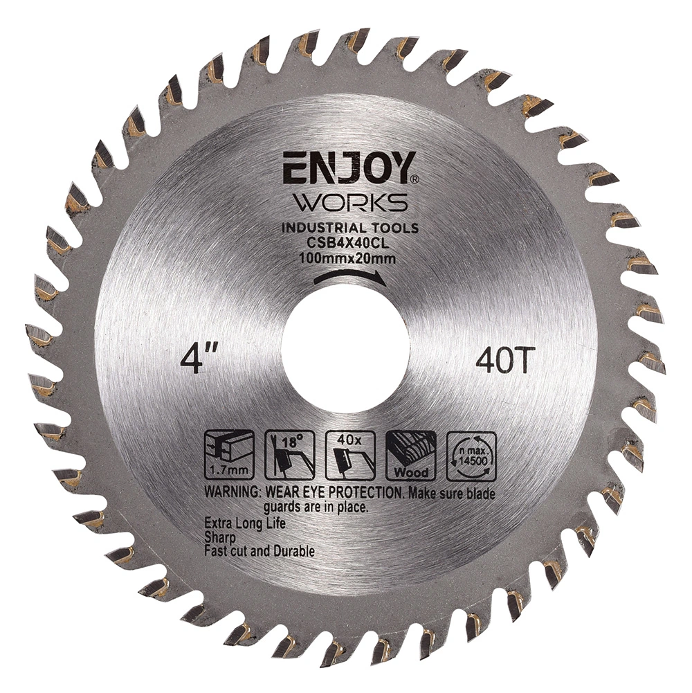 4" 100X20mm 40t Tct Woodworking Carbide Circular Saw Blade for Wood Cutting