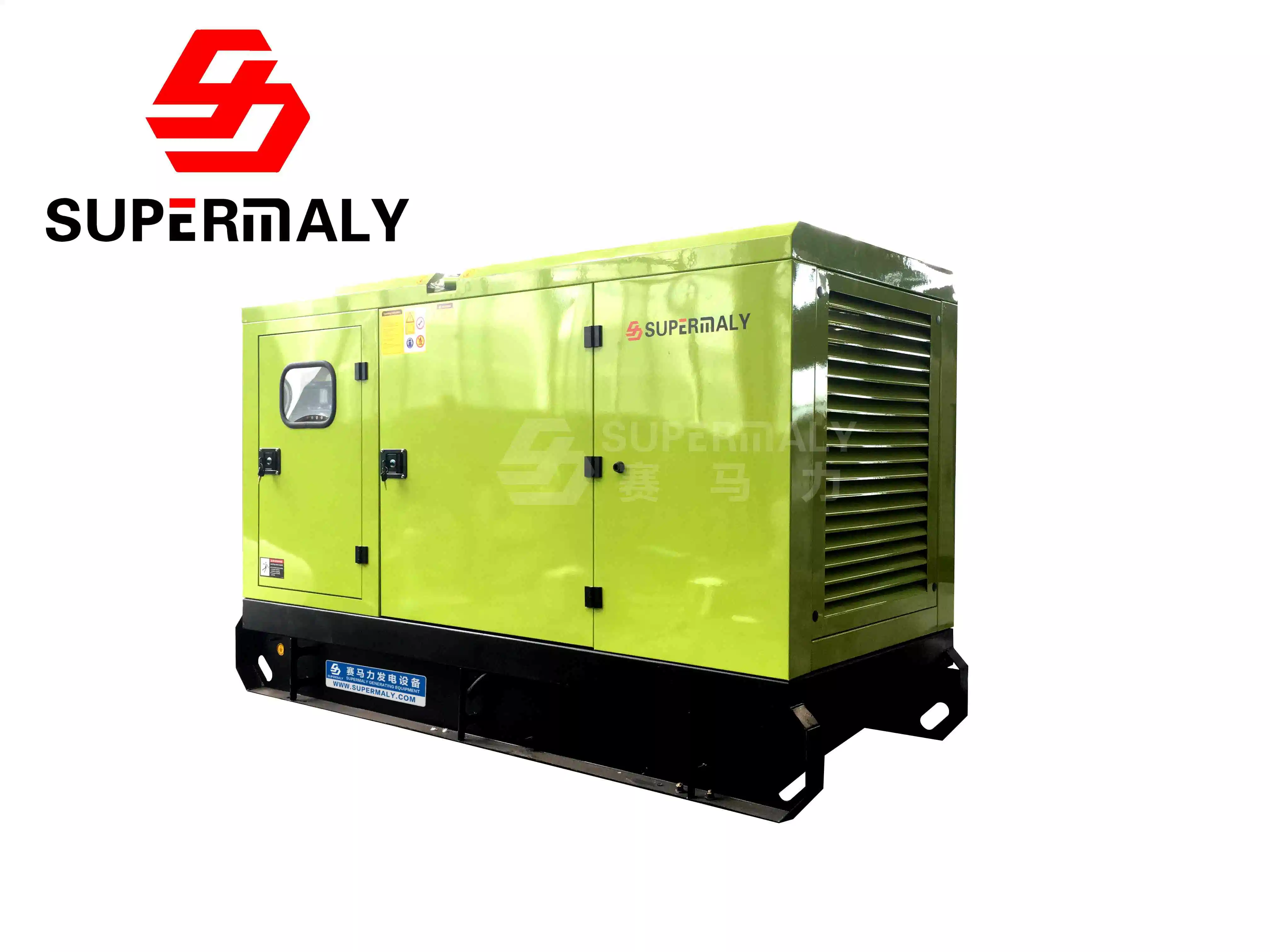 Supermaly 50kw Silent Diesel Generator 50Hz Cummins Weichai Yuchai Ricardo