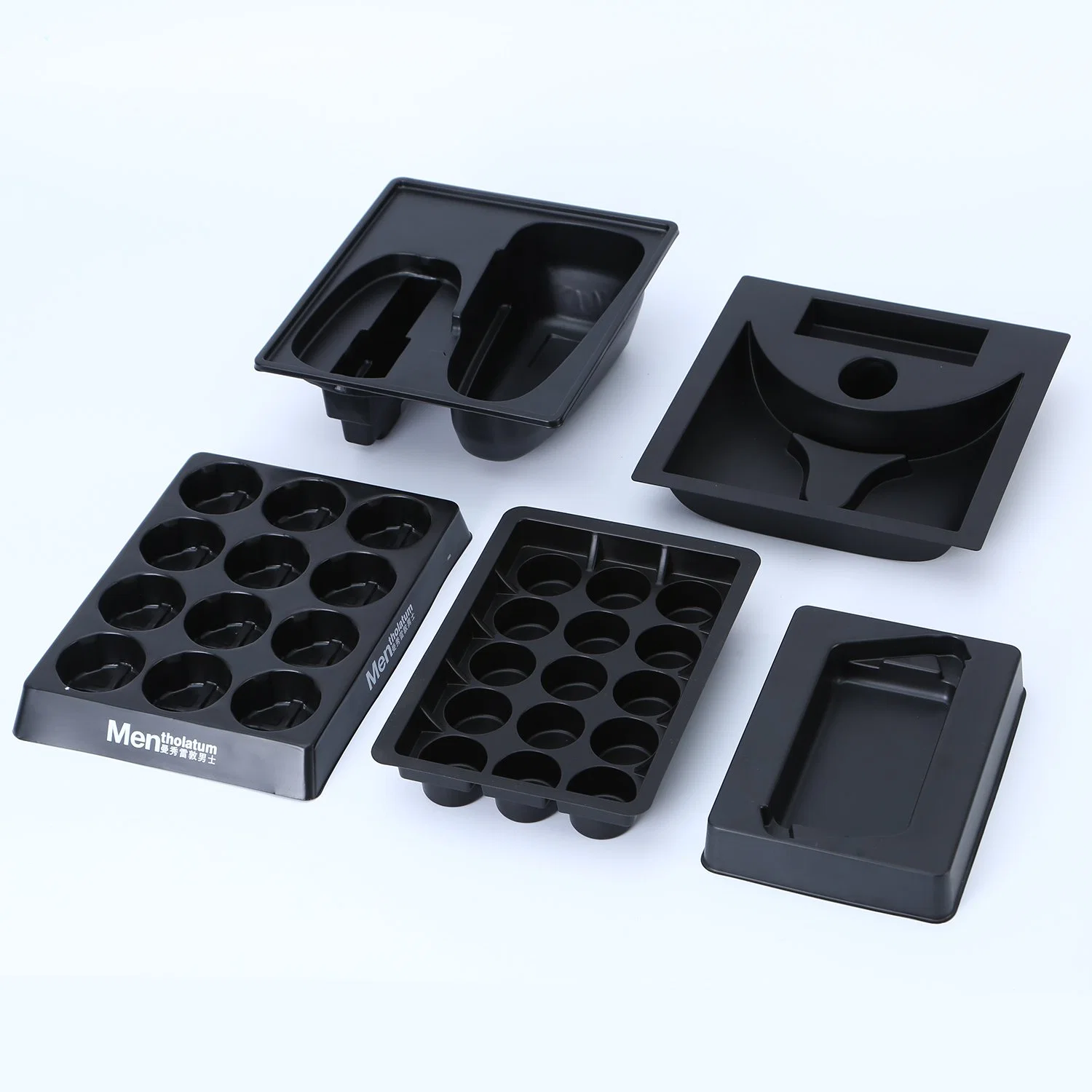 Custom Black PS Matt Thermoforming Plastic Package Tray for Electric Shaver