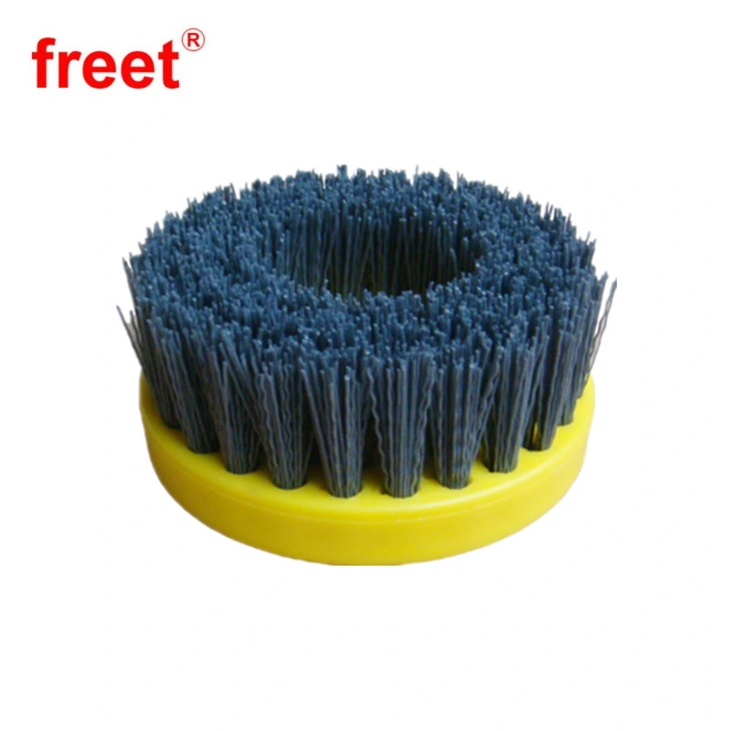 250mm Round Shape Diamond Abrasive Antique Steel Wire Brush for Surface Finishing