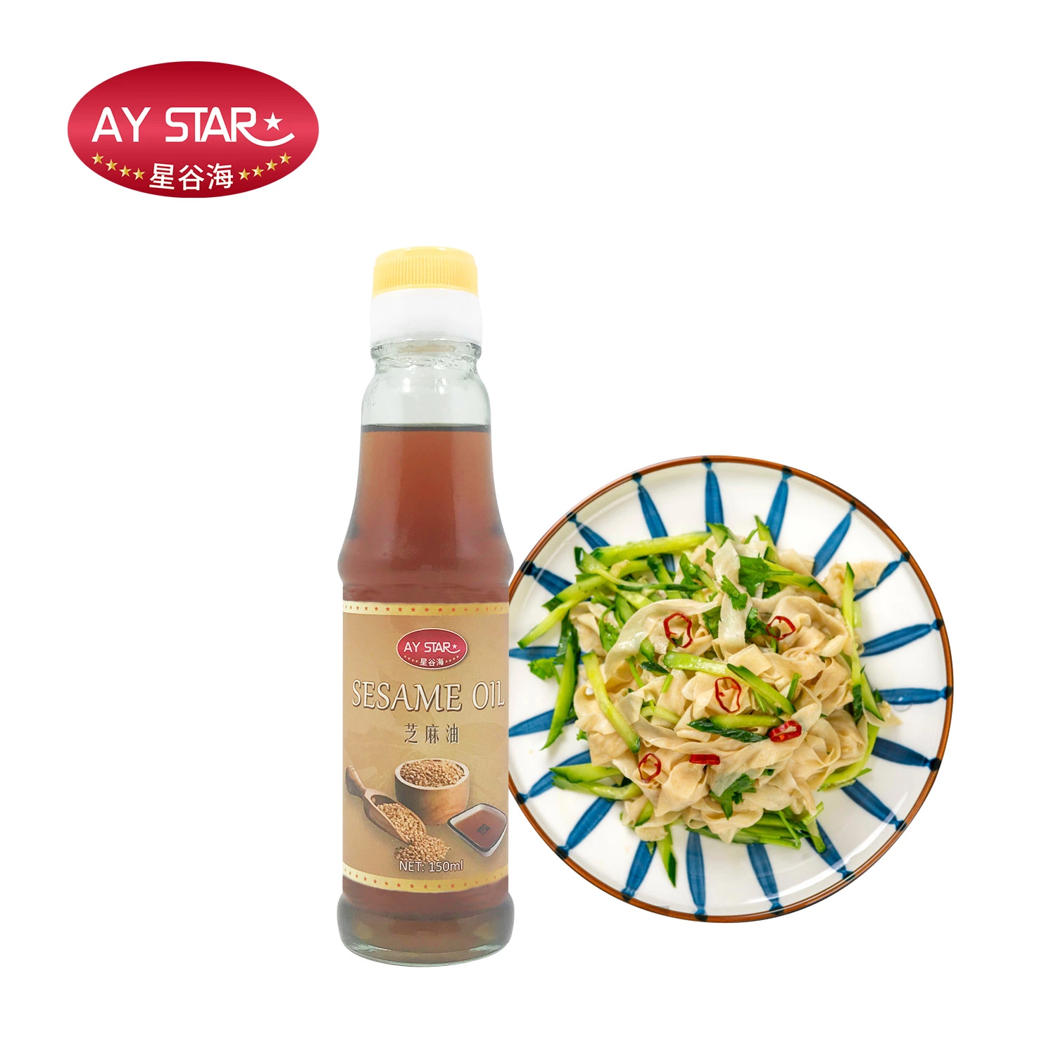 High quality/High cost performance  Free Sample OEM Condiment Vegetable Sesame Oil 625ml