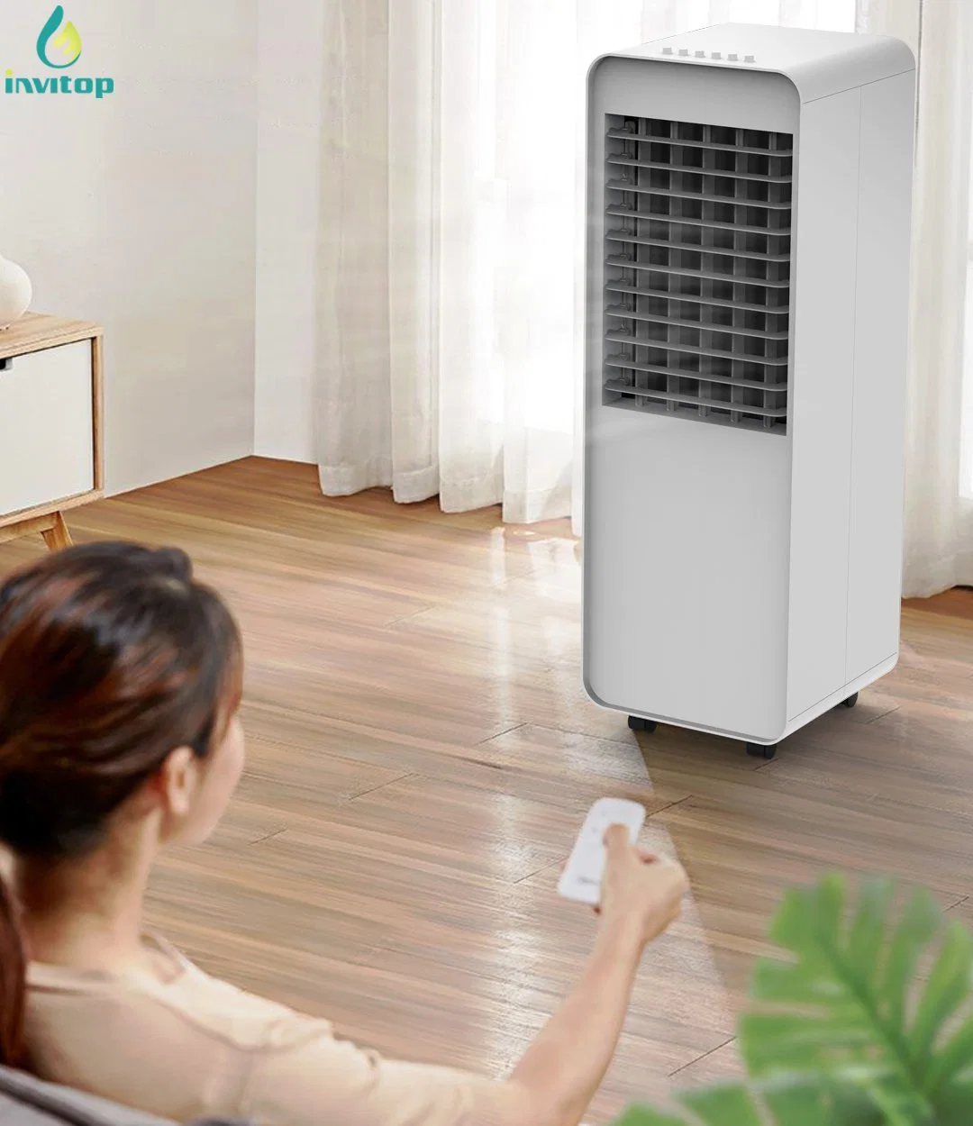 Quite Safe Air Conditioner Cooler with Universal Moving Casters