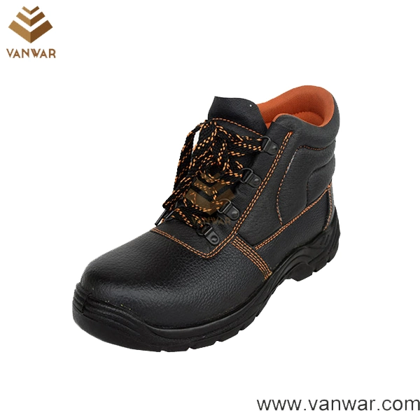 Abrasion Resistance Cow Leather Military Style Working Safety Boots (WWB052)