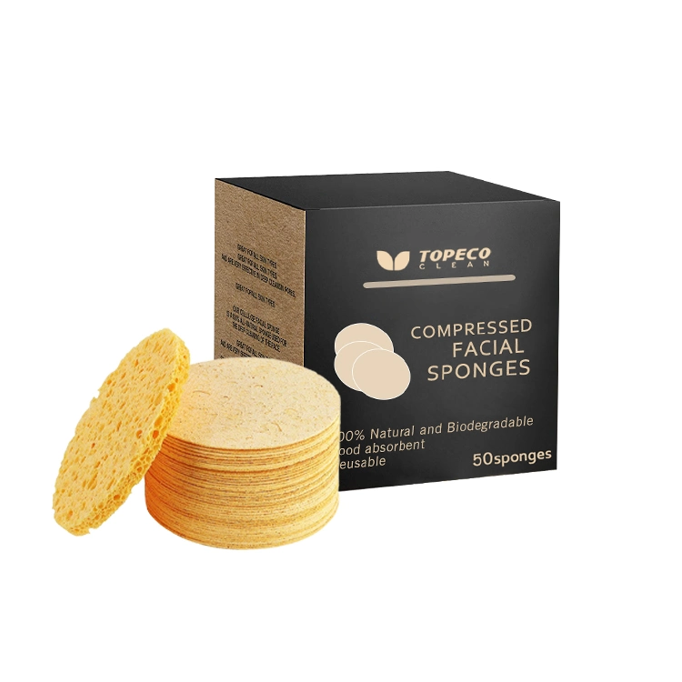 Topeco Compressed Natural SPA Facial Cellulose Sponge Skin Face Sponge