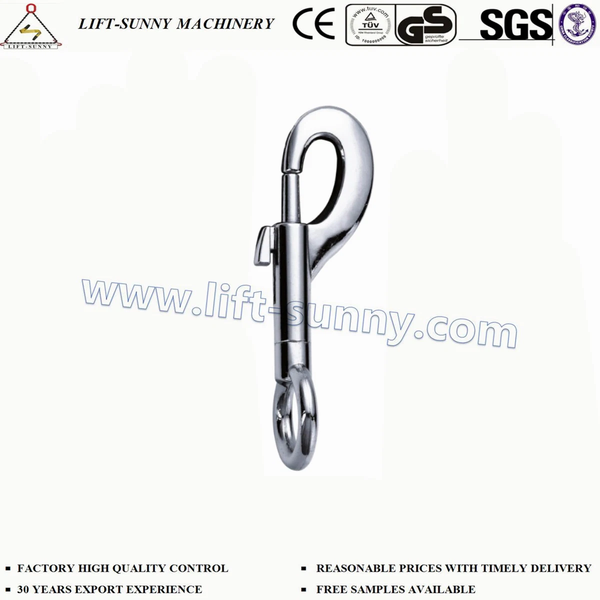 15.5mm*85.5mm Round Head Zinc Die Cast Swivel Snap Hook