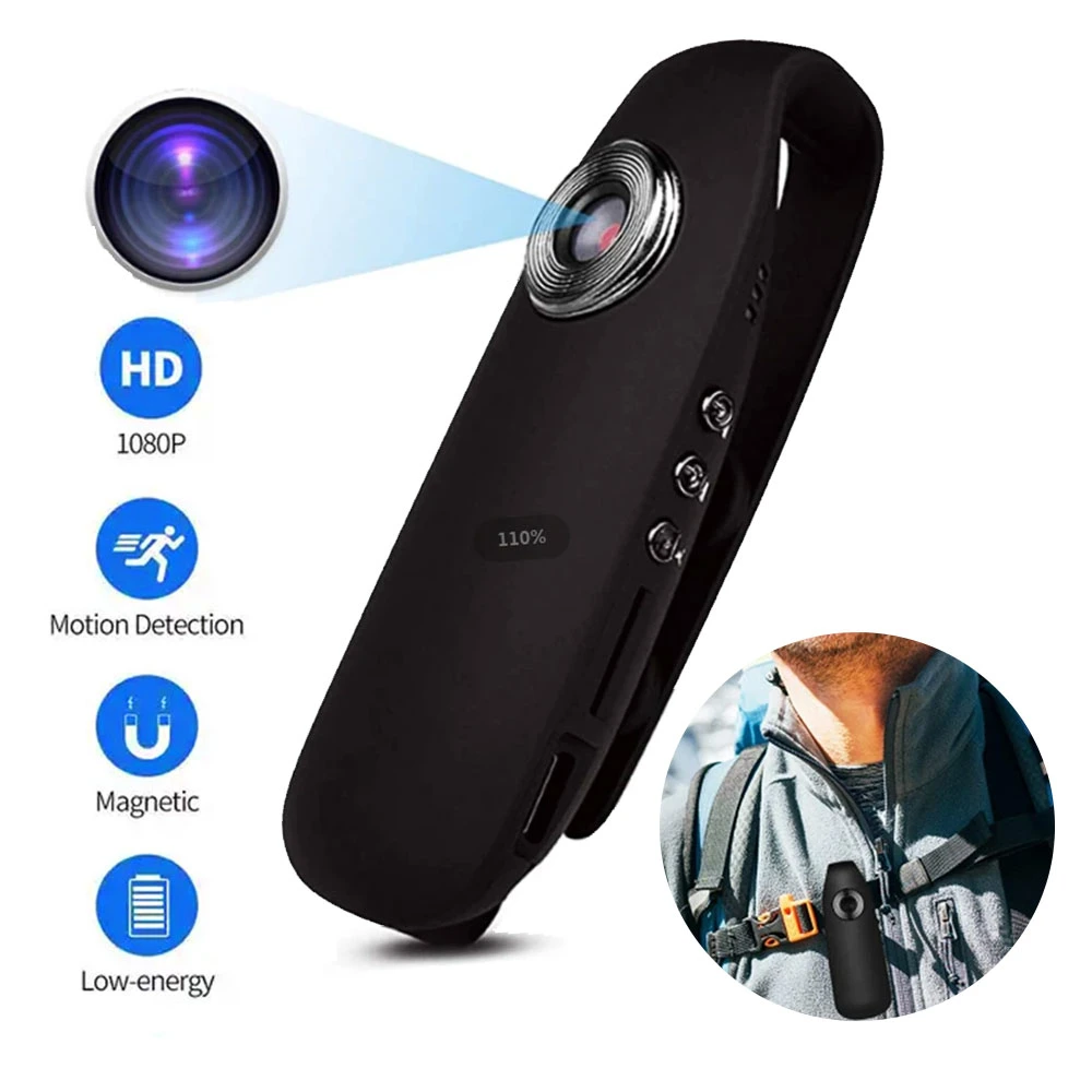 Hot Selling HD Wearable Mini Digital Camcorder Camera Voice Video Recorder for Cycling Home Office Security