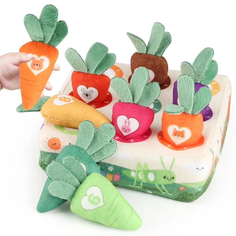 Carrot Pulling The Radish Field Plush Toys Fruit Vegetable Stuffed Toy