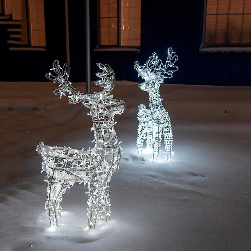 Intérieur Extérieur Petit de grandes lumières de Noël 3D Animal chameau corde LED lumière Motif