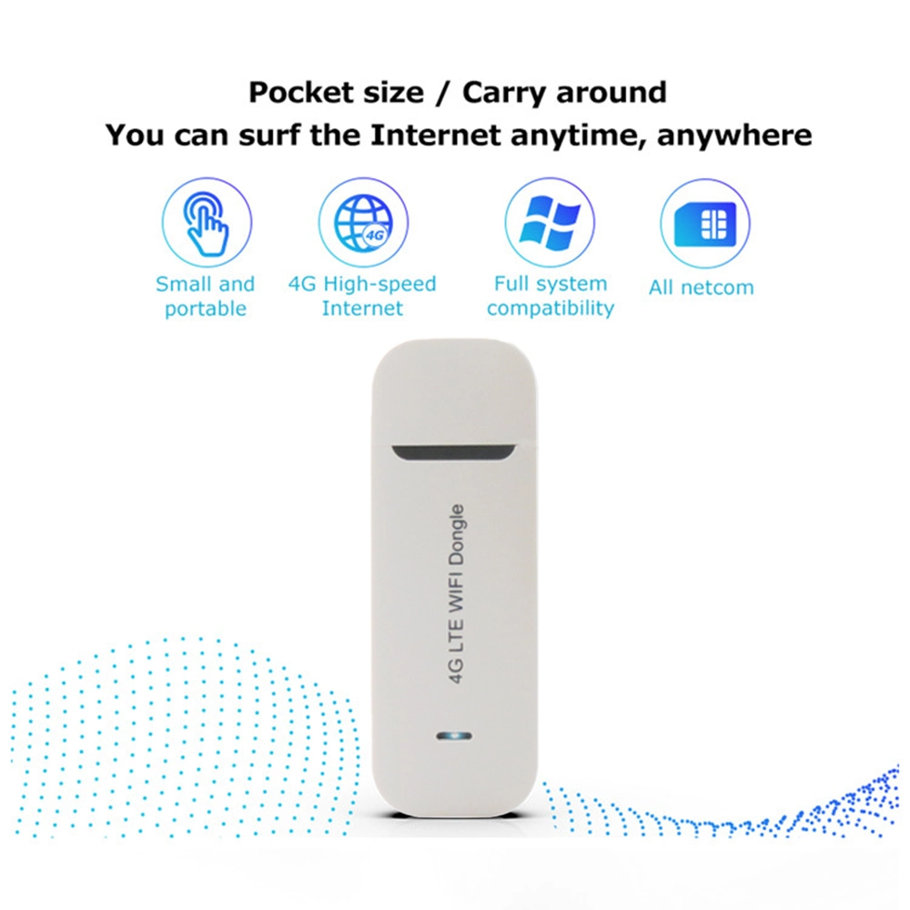 Unlocked Wireless 3G 4G LTE USB Dongle Outdoor Portable Modem WiFi Router for Car Travel