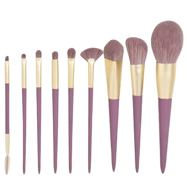 Large Version 9 Flowers Ripple Small Purple Potato Makeup Full Set of Eyeshadow Foundation Loose Brush Cang