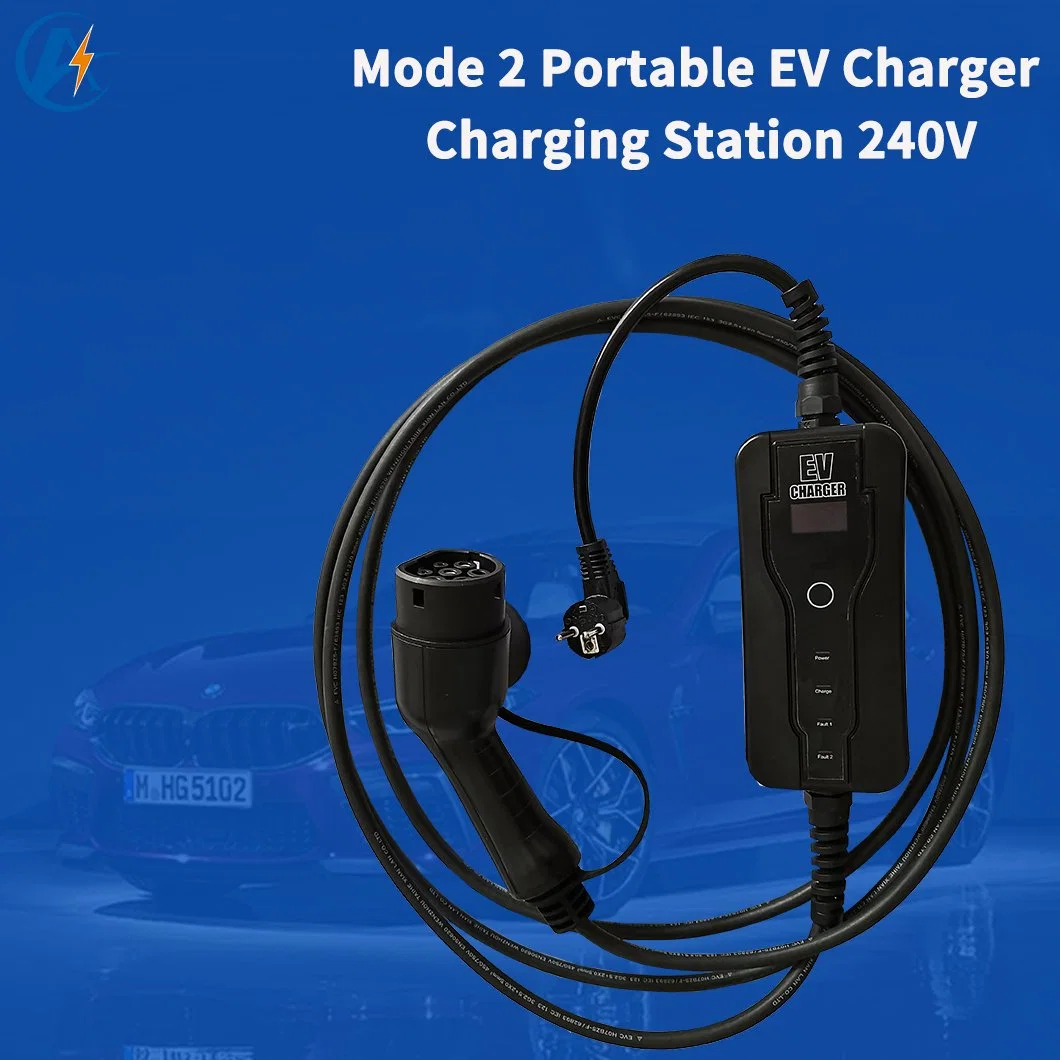 Europe Standard Portable Charger EV 20kw Emergency EV Charger Charging Station 240V Mobile Vehicle Charger