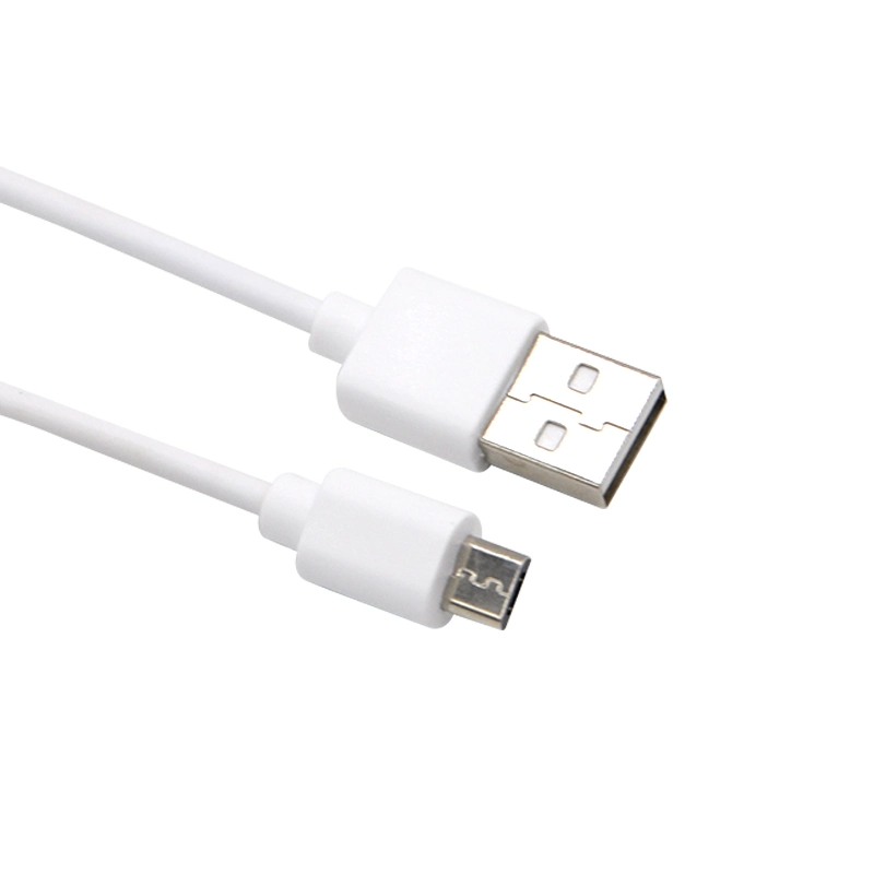 Ce RoHS FCC White PVC 1m Smart Phone Charging Data Line High Quality V8 Micro USB Cable