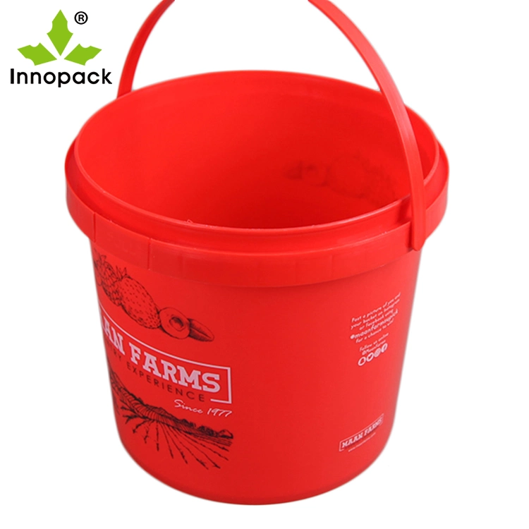 1L Plastic Food Packing Bins Beverage Syrup Food Additive Powder Storage Bucket