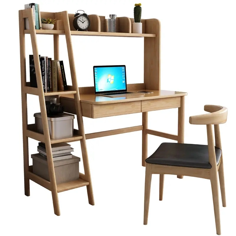 Hauteur réglable enfants Bureau de lecture ensemble de meubles d'école en bois Table d'étude ergonomique en plastique et chaise