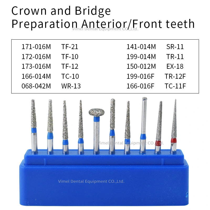 Dental Emery Needles High-Speed Handpiece Tooth Preparation Needle Crack Drill Ball Inverted Cone Wear-Resistant Crown-Breaking Polishing Grindin