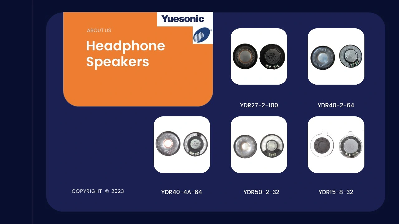 40mm Micro Headphone Speaker with Aluminium Diaphragm