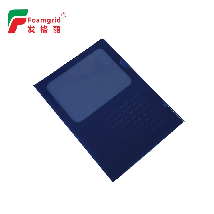 Best Seller Custom Logo L Shape A4 Soft PP Plastic File Protector Folder