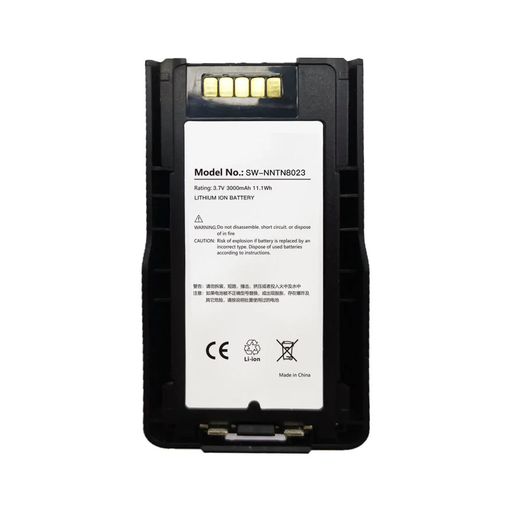 3,7 V8023 Nntn 3000mAh Batterie Li-ion pour MOTOROLA PSG3000 PSG3100 PSG3150 PSG3200 un talkie-walkie