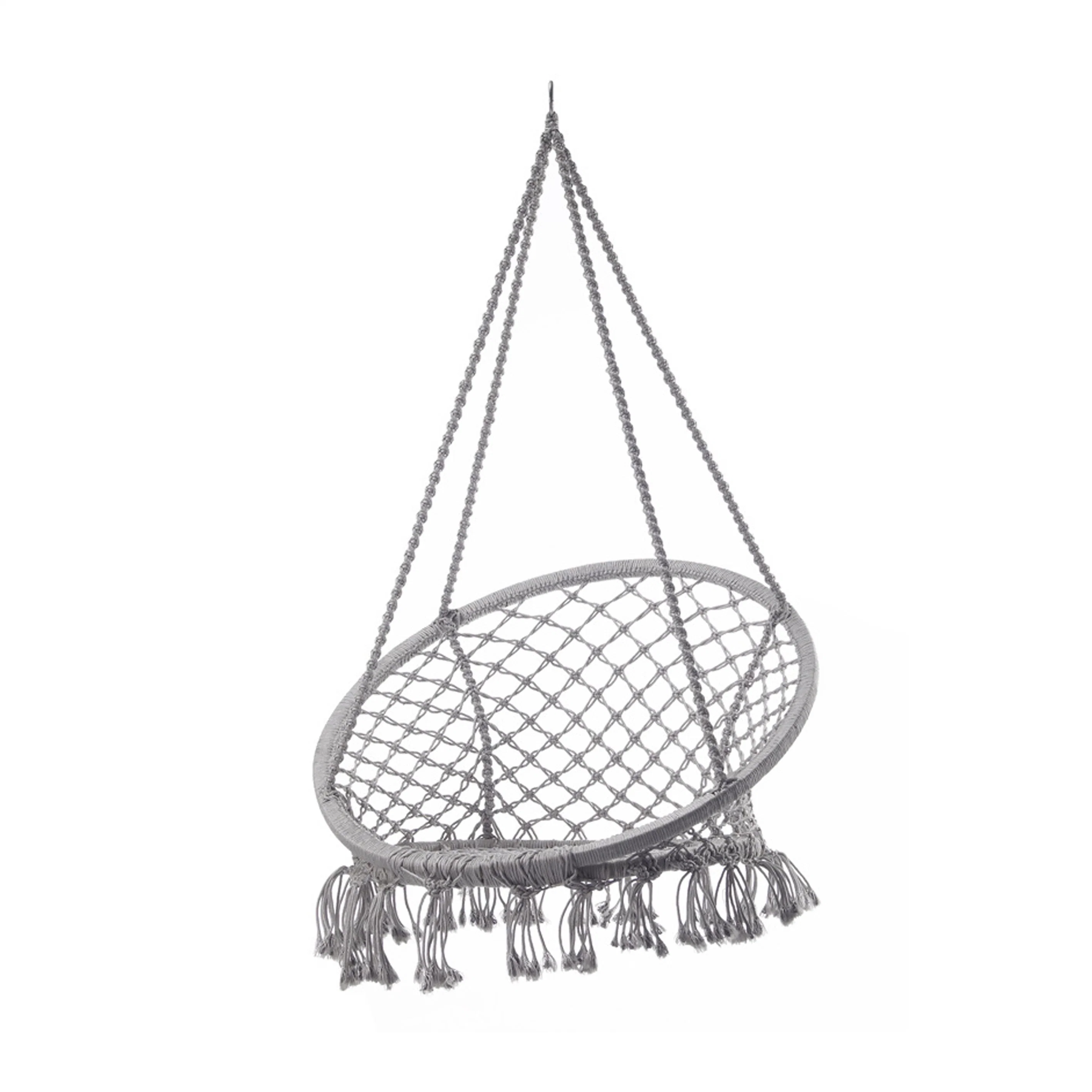 Hanging Macrame Hammock Chair Hammock Swing Bed Cotton Seat Yard Outdoor