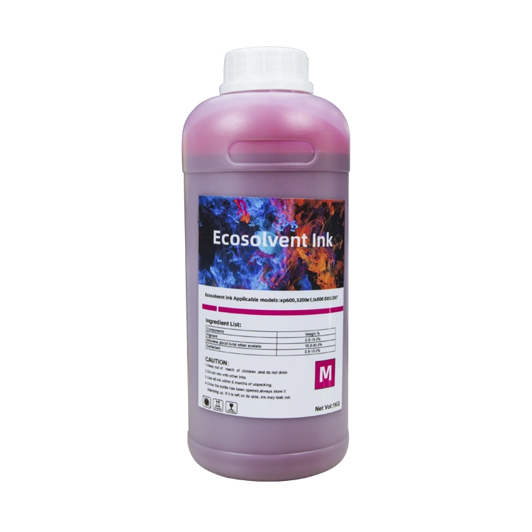 Eco Solvent Printing Ink for Dx5 XP600 I3200 Printheads Banner Printing Machine