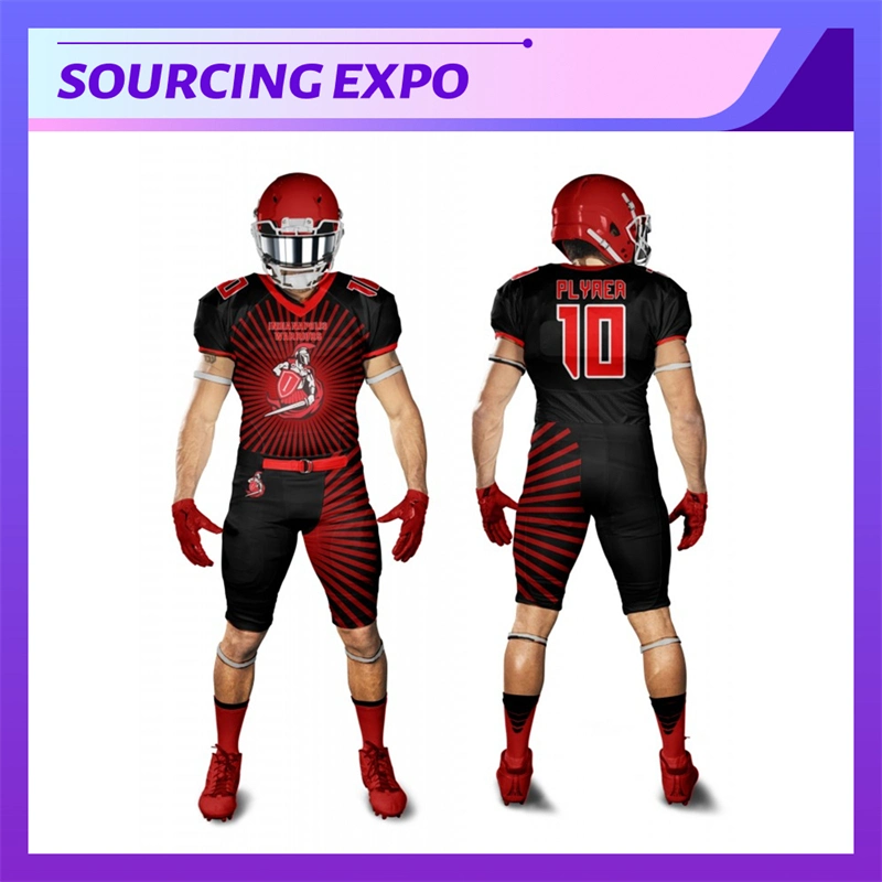 Nueva llegada Cosido American Football Clothing Patch Sublimation poliéster American Camiseta de fútbol