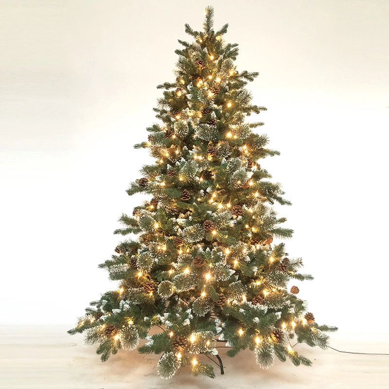 Factory Directly Sale Flocking Christmas Tree with Lights Home Decoration