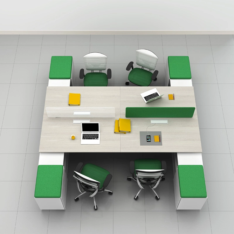Marché de gros de la table de bureau en bois moderne bureau de poste de travail modulaire de mobilier de bureau