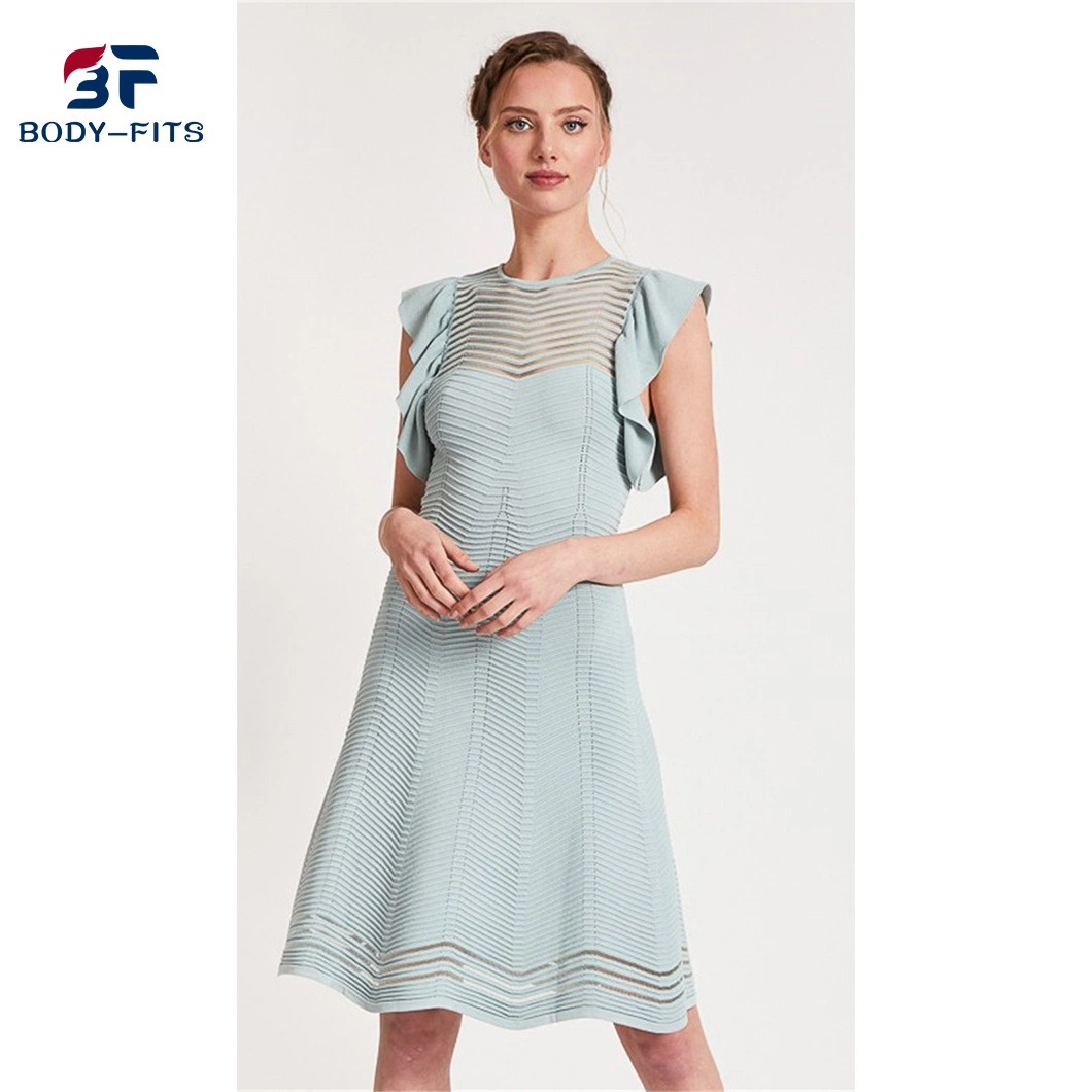 2022 New Arrival Design Transparent Sexy Women Summer Short Daily Dress