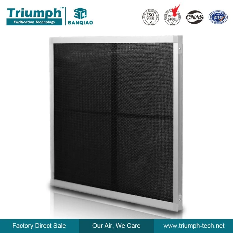 Wholesale/Supplier and Custom Pleated Air Filter Black 575*575*10 Nylon Mesh Primary Filter